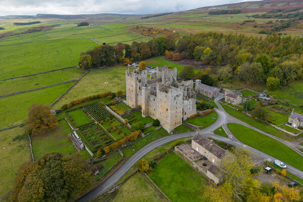 Bolton Castle Picture Board by Apollo Aerial Photography