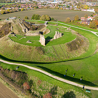 Buy canvas prints of Sandal Castle by Apollo Aerial Photography