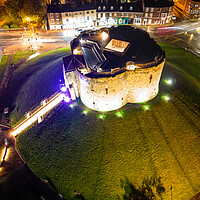 Buy canvas prints of Cliffords Tower York Castle by Apollo Aerial Photography
