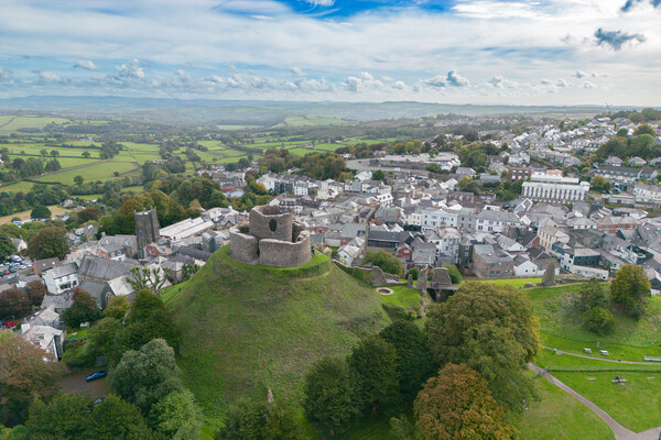 Launceston Castle From The Air Picture Board by Apollo Aerial Photography