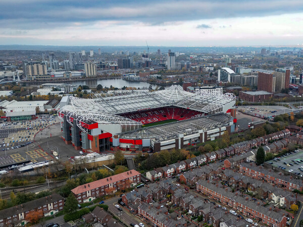 Old Trafford From The Air Picture Board by Apollo Aerial Photography