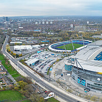 Buy canvas prints of Etihad Stadium From The Air by Apollo Aerial Photography