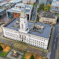 Buy canvas prints of Barnsley Town Hall by Apollo Aerial Photography