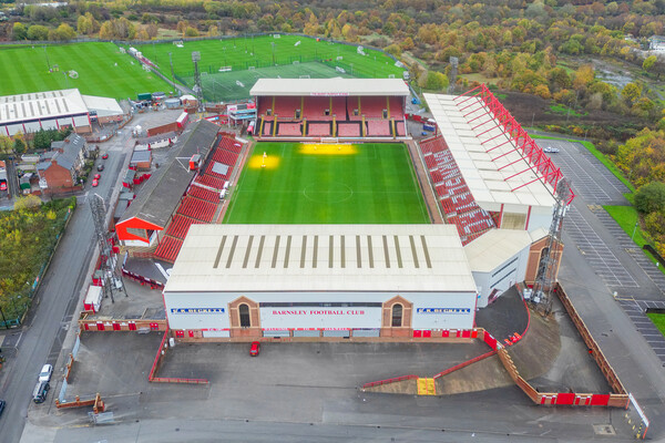 Oakwell From The Air Picture Board by Apollo Aerial Photography