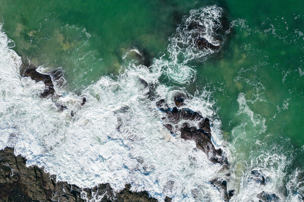 Blue Surf Picture Board by Apollo Aerial Photography