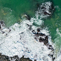 Buy canvas prints of Blue Surf by Apollo Aerial Photography
