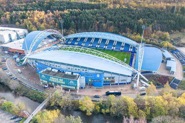 Huddersfield Stadium Picture Board by Apollo Aerial Photography