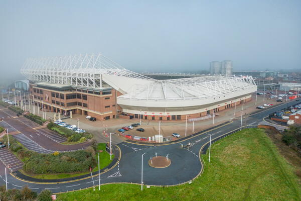 The Stadium Of Light Picture Board by Apollo Aerial Photography