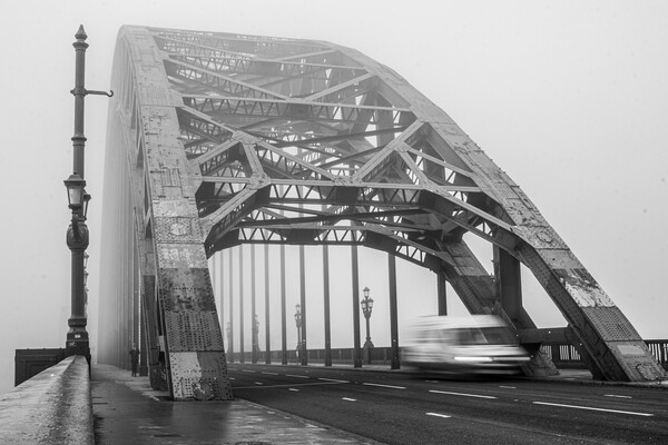 Tyne Bridge In The Fog Picture Board by Apollo Aerial Photography