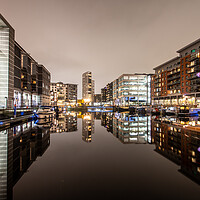Buy canvas prints of Leeds Dock Warm Tones by Apollo Aerial Photography