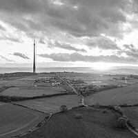 Buy canvas prints of Emley Moor Mast Sunset by Apollo Aerial Photography