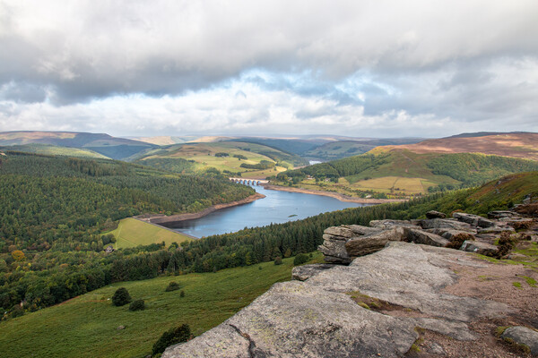 Ladybower & Derwent Valley Picture Board by Apollo Aerial Photography