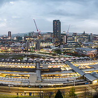 Buy canvas prints of Sheffield City Panorama by Apollo Aerial Photography
