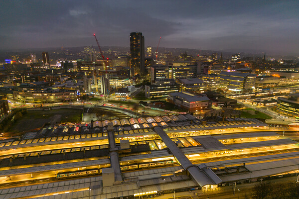 Sheffield Panoramic Picture Board by Apollo Aerial Photography