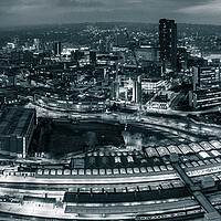 Buy canvas prints of Sheffield Night by Apollo Aerial Photography