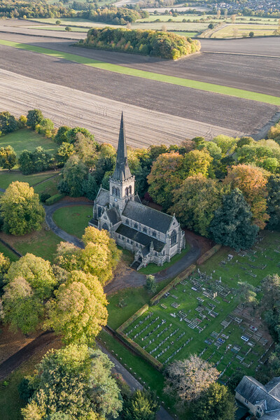 Wentworth In Autumn Picture Board by Apollo Aerial Photography