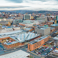 Buy canvas prints of Sheffield City Panorama by Apollo Aerial Photography