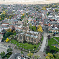 Buy canvas prints of Rotherham Minster by Apollo Aerial Photography