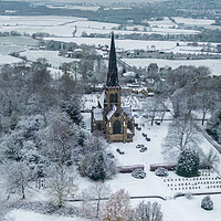 Buy canvas prints of Wentworth Christmas Card Scene by Apollo Aerial Photography