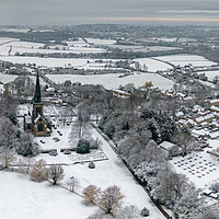 Buy canvas prints of Wentworth Winter by Apollo Aerial Photography