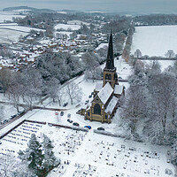 Buy canvas prints of Wentworth Snowy Scene by Apollo Aerial Photography