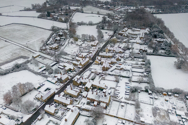 Wentworth Snow Scene Picture Board by Apollo Aerial Photography