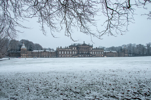 Wentworth Woodhouse Winter Picture Board by Apollo Aerial Photography
