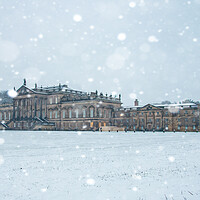 Buy canvas prints of Wentworth Woodhouse Snowy Morning by Apollo Aerial Photography