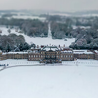Buy canvas prints of Wentworth Woodhouse Snow by Apollo Aerial Photography