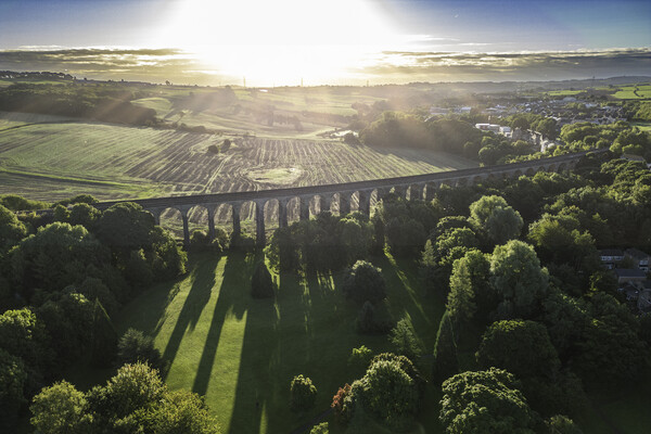 Penistone Viaduct Picture Board by Apollo Aerial Photography