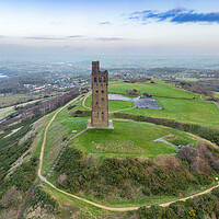 Buy canvas prints of The Castle on the Hill by Apollo Aerial Photography
