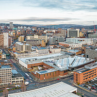 Buy canvas prints of Sheffield Skyline A Different View by Apollo Aerial Photography