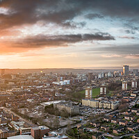 Buy canvas prints of A Sheffield Sunrise by Apollo Aerial Photography
