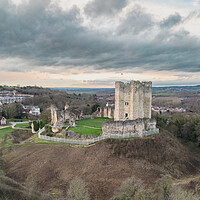 Buy canvas prints of Conisbrough Castle by Apollo Aerial Photography