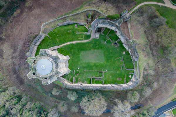 Conisbrough Castle and Keep Picture Board by Apollo Aerial Photography