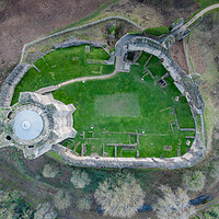 Buy canvas prints of Conisbrough Castle and Keep by Apollo Aerial Photography