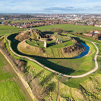 Buy canvas prints of Sandal Castle by Apollo Aerial Photography