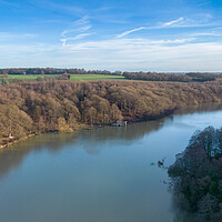 Buy canvas prints of Newmillerdam Boathouse by Apollo Aerial Photography