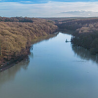 Buy canvas prints of Newmillerdam Panoramic by Apollo Aerial Photography