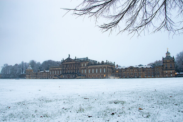 Wentworth Woodhouse Snowy Morning Picture Board by Apollo Aerial Photography