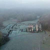 Buy canvas prints of Roche Abbey From Above by Apollo Aerial Photography