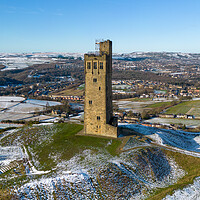 Buy canvas prints of Castle Hill Snow Fall by Apollo Aerial Photography