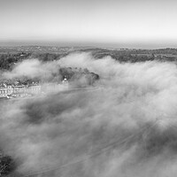 Buy canvas prints of Wentworth Woodhouse In The Fog by Apollo Aerial Photography