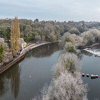 Buy canvas prints of Sprotbrough River Don Navigation by Apollo Aerial Photography