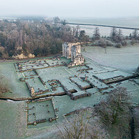 Buy canvas prints of Roche Abbey by Apollo Aerial Photography