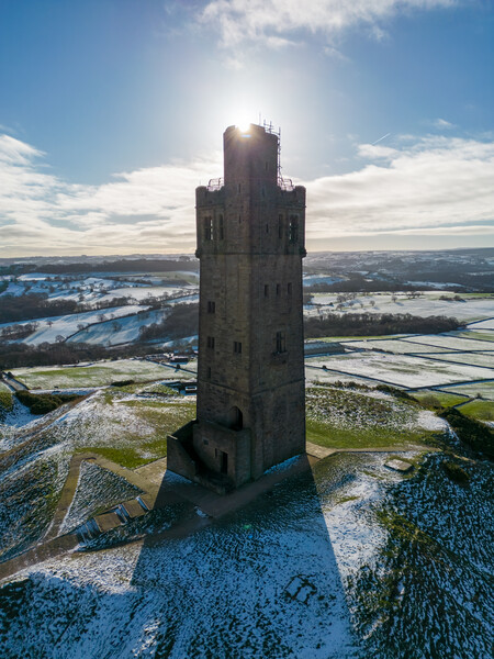 Castle Hill Silhouette Picture Board by Apollo Aerial Photography