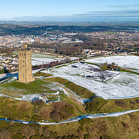 Buy canvas prints of Castle Hill Huddersfield Views by Apollo Aerial Photography