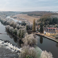 Buy canvas prints of Sprotbrough River Don Navigation by Apollo Aerial Photography