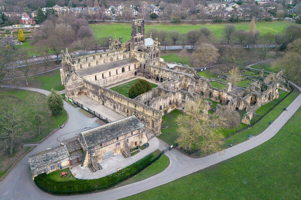 Kirkstall Abbey  Picture Board by Apollo Aerial Photography