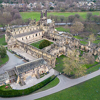 Buy canvas prints of Kirkstall Abbey  by Apollo Aerial Photography